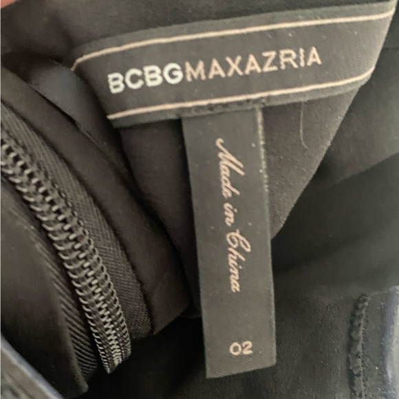 BCBG Maxazria black strapless mini sequin dress with corset & side zipper - Picture 3 of 3